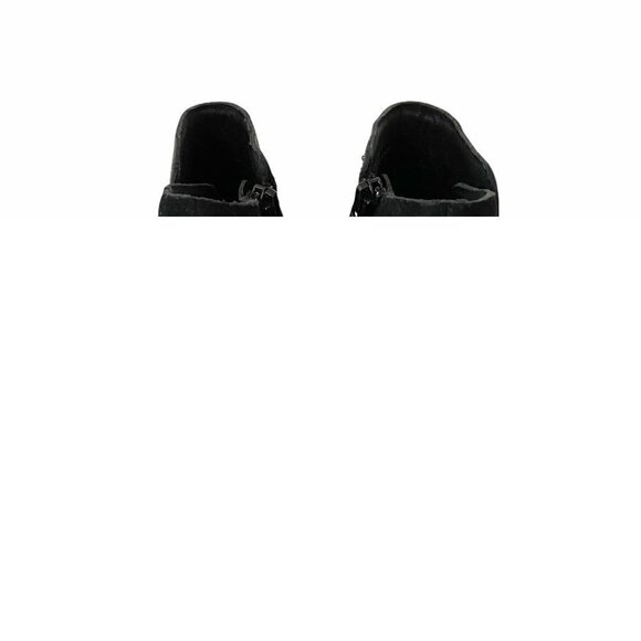 Korks Womens Sonya Black Leather Suede Contrast Stacked Heel Bootie Size 7.5 - Picture 7 of 9